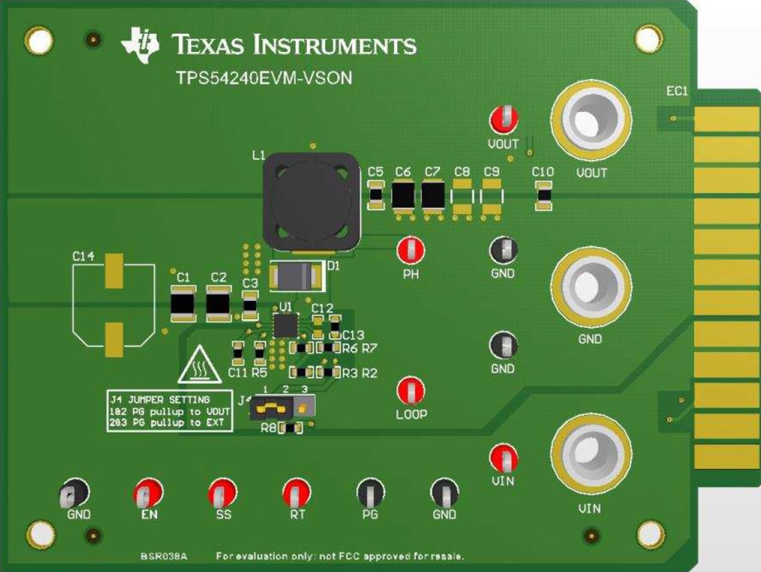 Chart - Texas Instruments TPS54240EVM-VSON Converter Evaluation Module